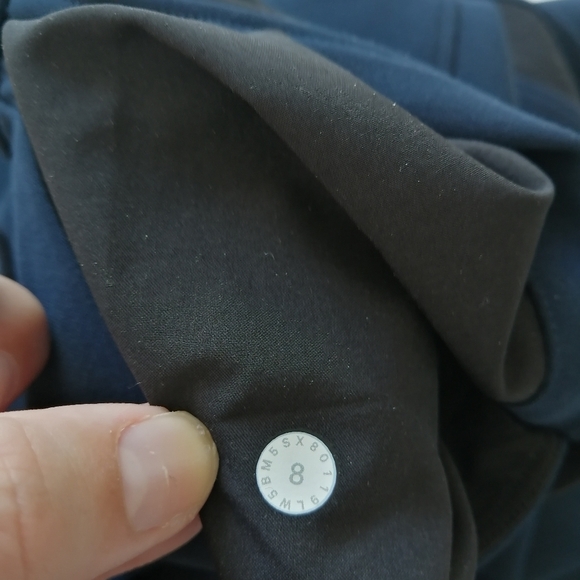 Lululemon On The Fly Pants Woven Track Stripe Navy And Black 8 - Picture 13 of 16